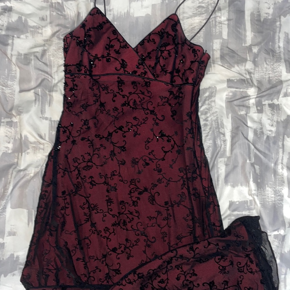Burgundy Cocktail Dress